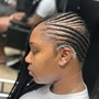 2 Feed-in Goddess Braids