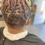 Loc Style(barrel rolls and simple up dos)