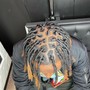 dreads half way on top(only dreads on the top of your hair).