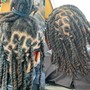 Long loc shampoo,retwist and style