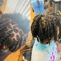 Long loc shampoo,retwist and style