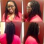 Crochet Braids, Yarn Twists, or Senegalese Twist Over Locs