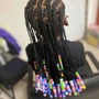 Small Bohemian knotless braids