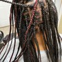 Small Bohemian knotless braids