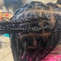 Natural hair Scalp Braids (cornrows) to the back