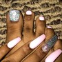 DRY Pedicure, ACRYLIC TOES