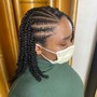 Own Hair Cornrow Twist Combo