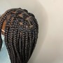 Half braids and half sew in