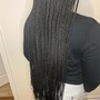 Mid back lemonade braids