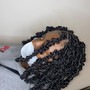 Waist length butterfly locs