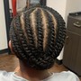 Male Partial Cornrows