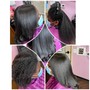 Basic Wig Install: This service involves sewing the wig onto your hair without any glue and includes shampoo and conditioner.