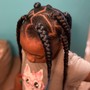 Kids natural hair ponytail braids