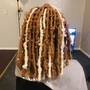 Top cornrows/individuals (all to the back) hair included