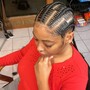 Feed In Braids with Sew In back