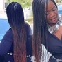 Large Knotless Box Braids