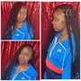 Traditional sew in with leave out