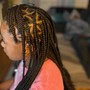 Kid's Rubber bands with Knotless Braids