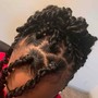 Feed in Ponytail ( No stitch)