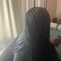 Human hair Goddess knotless bob  Braids