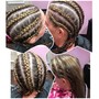 Kid's basic braids with no hair added From Age 4-8