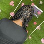 Cornrows straight back styles design