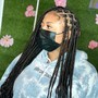 Cornrows straight back styles design