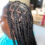 Natural hair Scalp Braids (cornrows) to the back