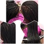 Hot water rod set for sew in waves or extensions.