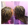 Micro loops extensions installation! This service is for clients who are tired or want a break from braids, tension, or anything relating to braids & still want long & full hair