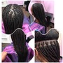 Take down individual box braids mid back to longer hair with no extensions just your own hair and re-braid. USE VAGARO ONLY. https://www.vagaro.com/eminenthairsalon1