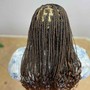 Small knotless box braids