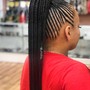 Small Ponytail Cornrows