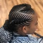 Men Cornrows 4-6 Straight Back