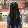 (M) %100 Human Hair knotless Braids