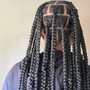 Large Knotless Braids