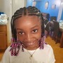 Braided ponytail w hair added  ( medium , mid-back)