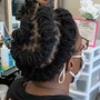 Individual faux locs