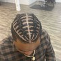 Kids cornrow with extensions