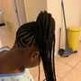 Braided Ponytail w/curls