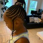 Braided Ponytail w/curls