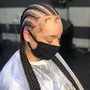 Mini  Straight Back Cornrows