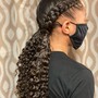 Sleek swoop Ponytail