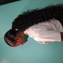 Relaxer and full head tape in extensions