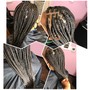 Individual box braids medium size. Waist-length edges retouch. Takedown, wash, and re-braided. USE VAGARO ONLY. https://www.vagaro.com/eminenthairsalon1