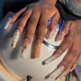 Long Freestyles Acrylic Nails