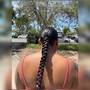 Slick High Braided Ponytail