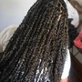 Short knotless w beads