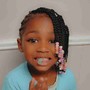 Kid's scalp Braids w/weave