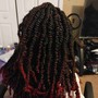 French curl (small knotless braids)